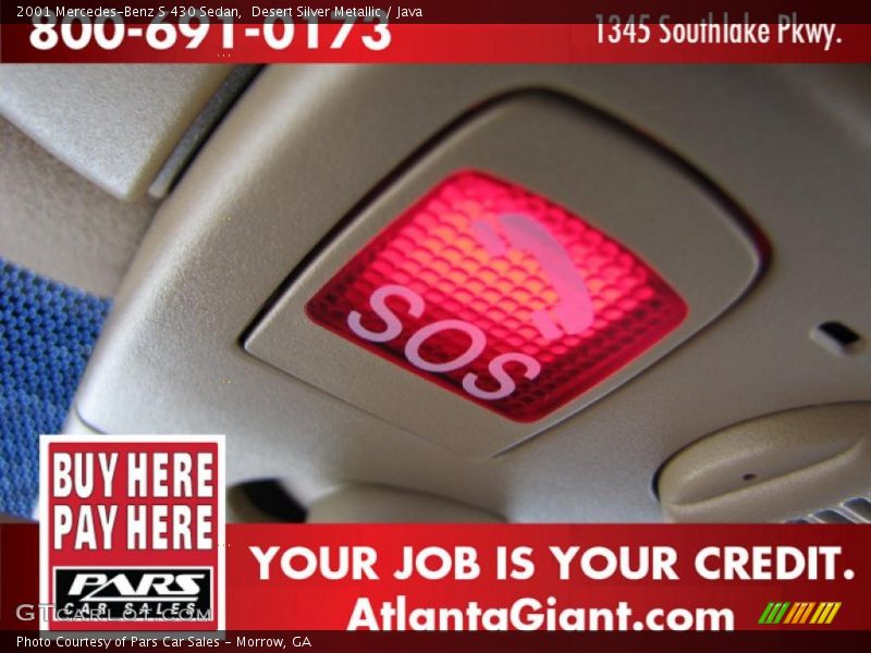 Desert Silver Metallic / Java 2001 Mercedes-Benz S 430 Sedan