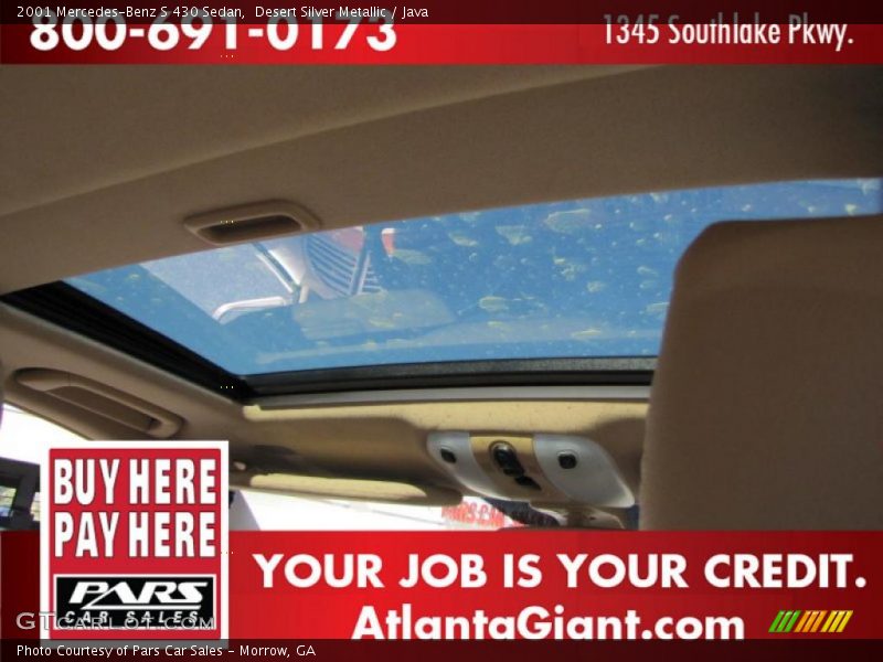 Desert Silver Metallic / Java 2001 Mercedes-Benz S 430 Sedan
