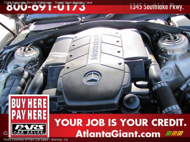 Desert Silver Metallic / Java 2001 Mercedes-Benz S 430 Sedan
