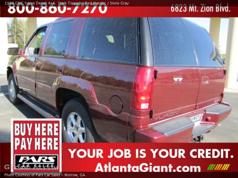 Dark Toreador Red Metallic / Stone Gray 1999 GMC Yukon Denali 4x4