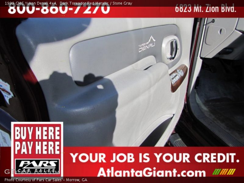 Dark Toreador Red Metallic / Stone Gray 1999 GMC Yukon Denali 4x4