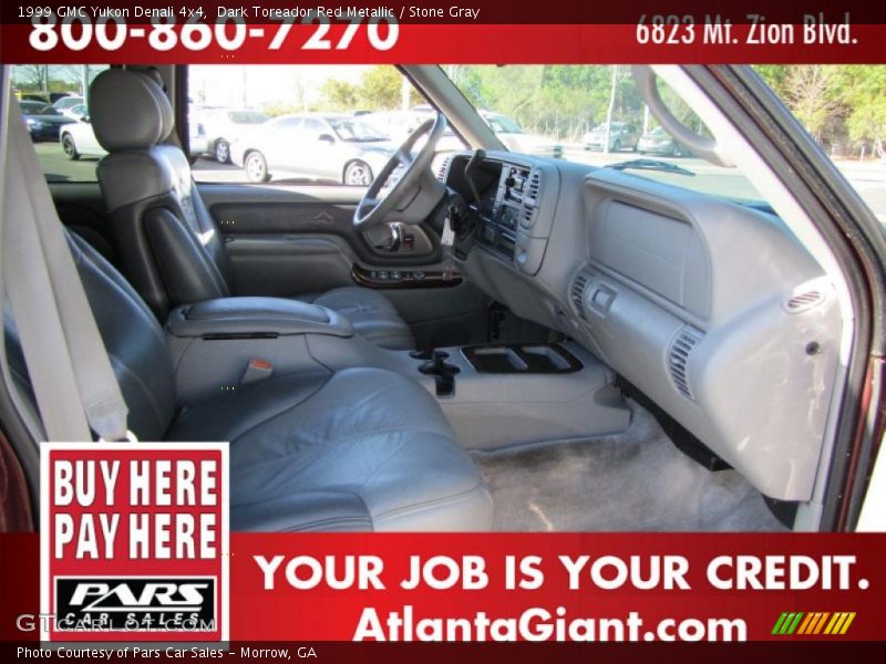 Dark Toreador Red Metallic / Stone Gray 1999 GMC Yukon Denali 4x4