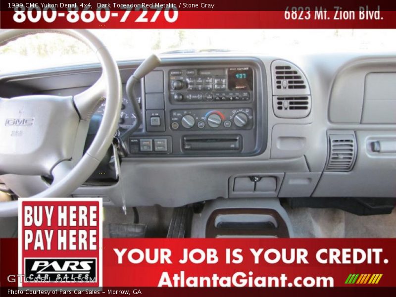 Dark Toreador Red Metallic / Stone Gray 1999 GMC Yukon Denali 4x4
