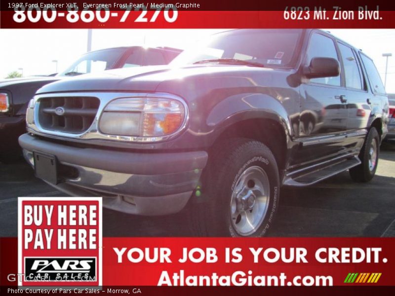 Evergreen Frost Pearl / Medium Graphite 1997 Ford Explorer XLT