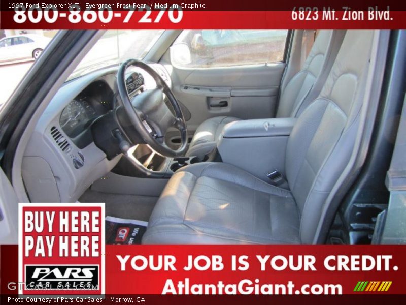 Evergreen Frost Pearl / Medium Graphite 1997 Ford Explorer XLT