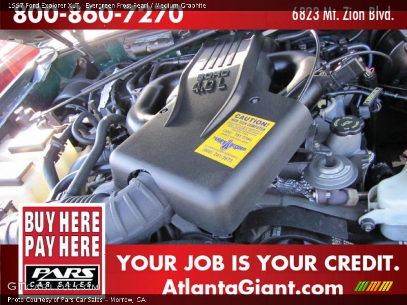 Evergreen Frost Pearl / Medium Graphite 1997 Ford Explorer XLT