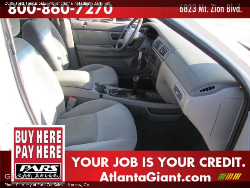 Vibrant White / Medium/Dark Flint 2005 Ford Taurus SEL
