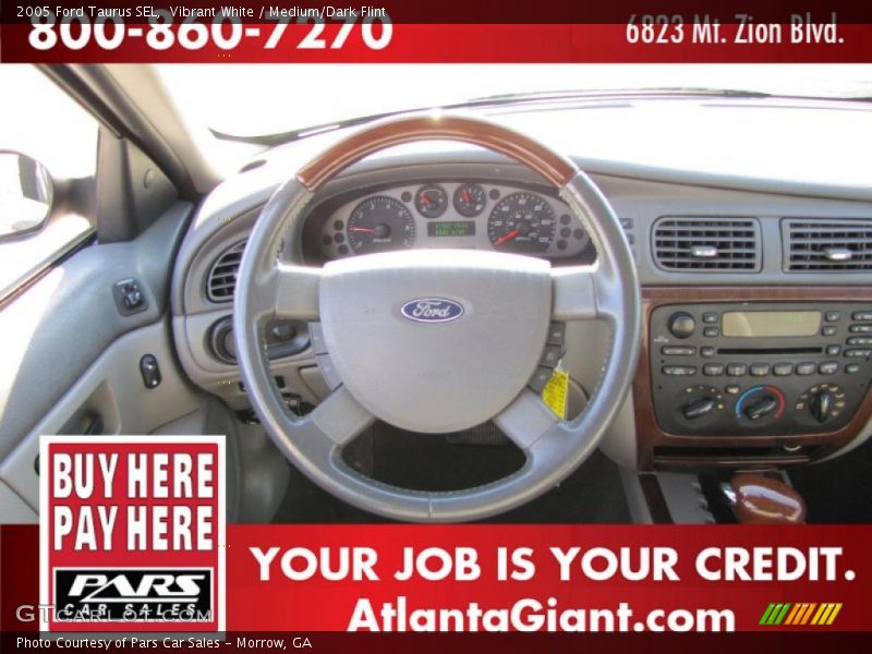 Vibrant White / Medium/Dark Flint 2005 Ford Taurus SEL