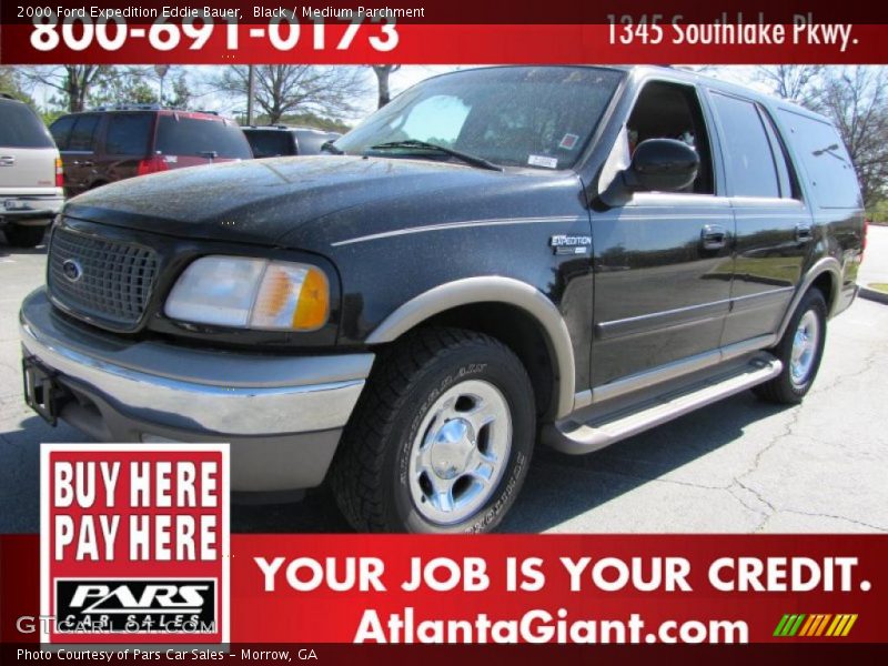 Black / Medium Parchment 2000 Ford Expedition Eddie Bauer