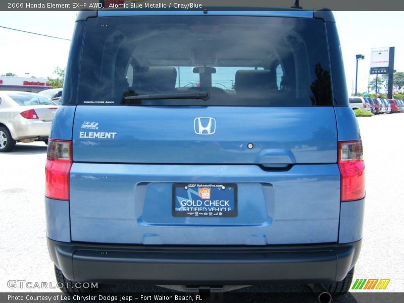 Atomic Blue Metallic / Gray/Blue 2006 Honda Element EX-P AWD