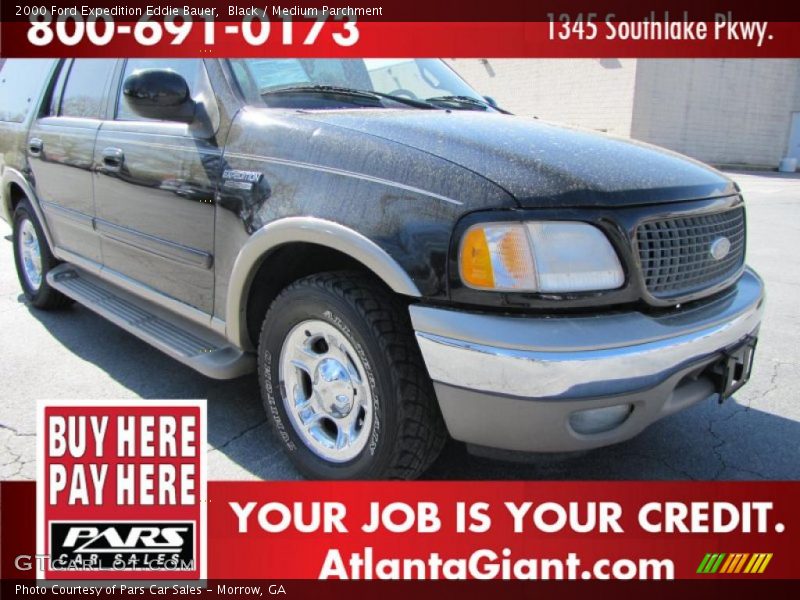 Black / Medium Parchment 2000 Ford Expedition Eddie Bauer