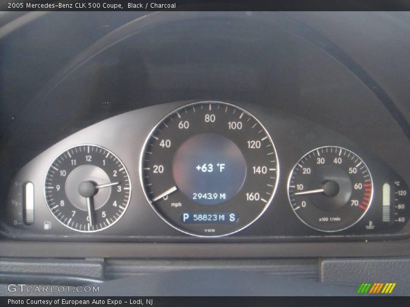 Black / Charcoal 2005 Mercedes-Benz CLK 500 Coupe