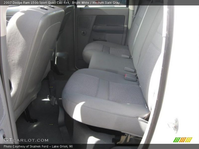 Bright White / Medium Slate Gray 2007 Dodge Ram 1500 Sport Quad Cab 4x4