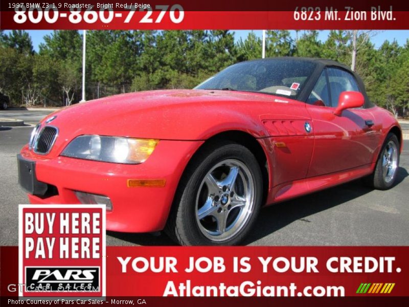 Bright Red / Beige 1997 BMW Z3 1.9 Roadster