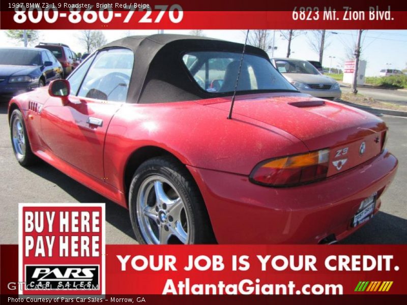 Bright Red / Beige 1997 BMW Z3 1.9 Roadster