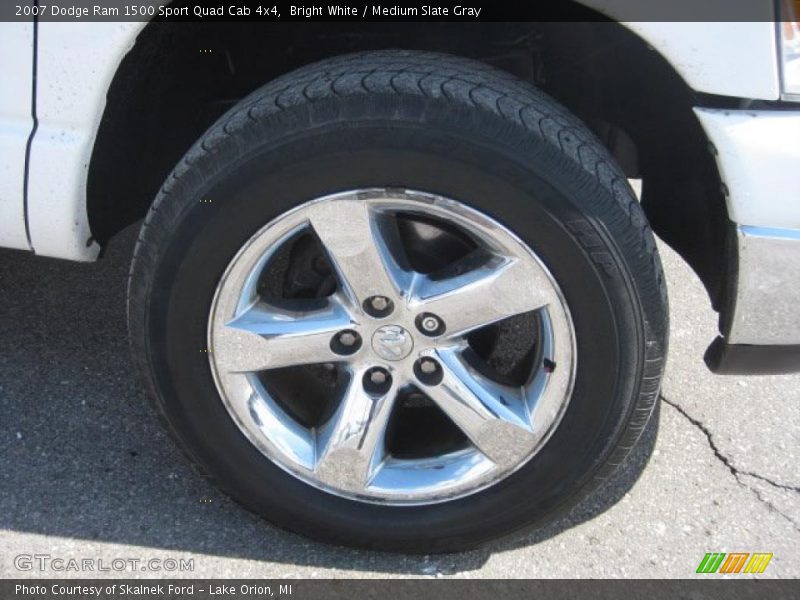Bright White / Medium Slate Gray 2007 Dodge Ram 1500 Sport Quad Cab 4x4