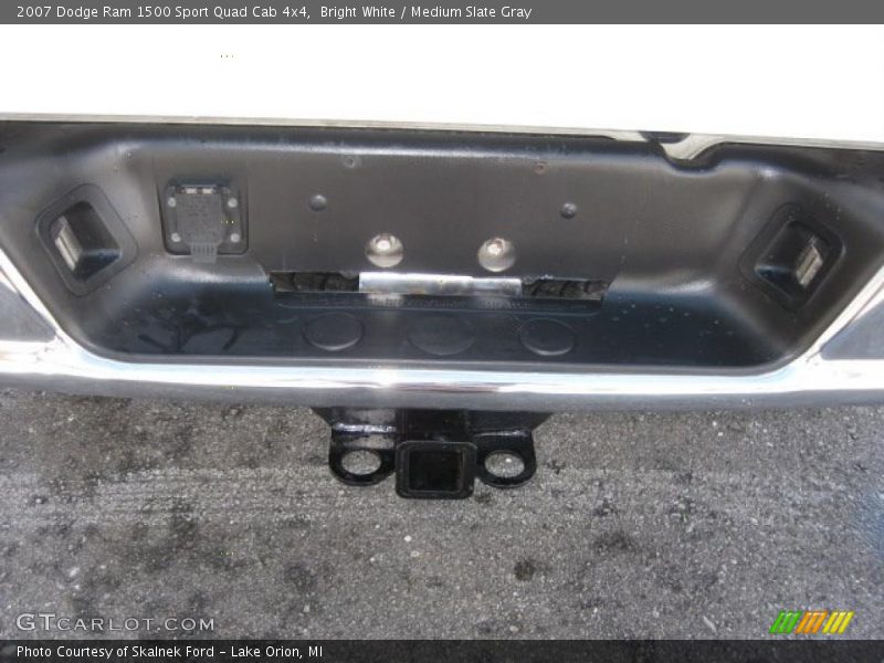 Bright White / Medium Slate Gray 2007 Dodge Ram 1500 Sport Quad Cab 4x4