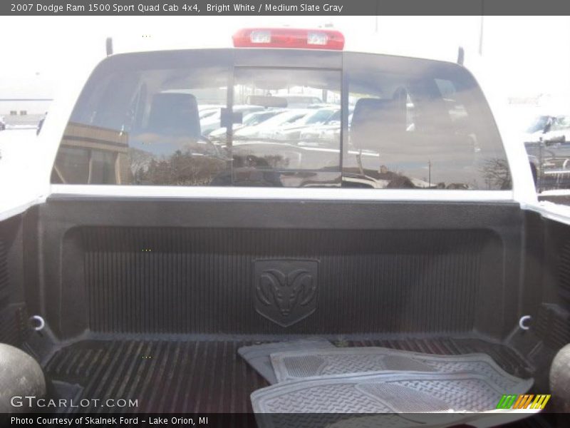 Bright White / Medium Slate Gray 2007 Dodge Ram 1500 Sport Quad Cab 4x4