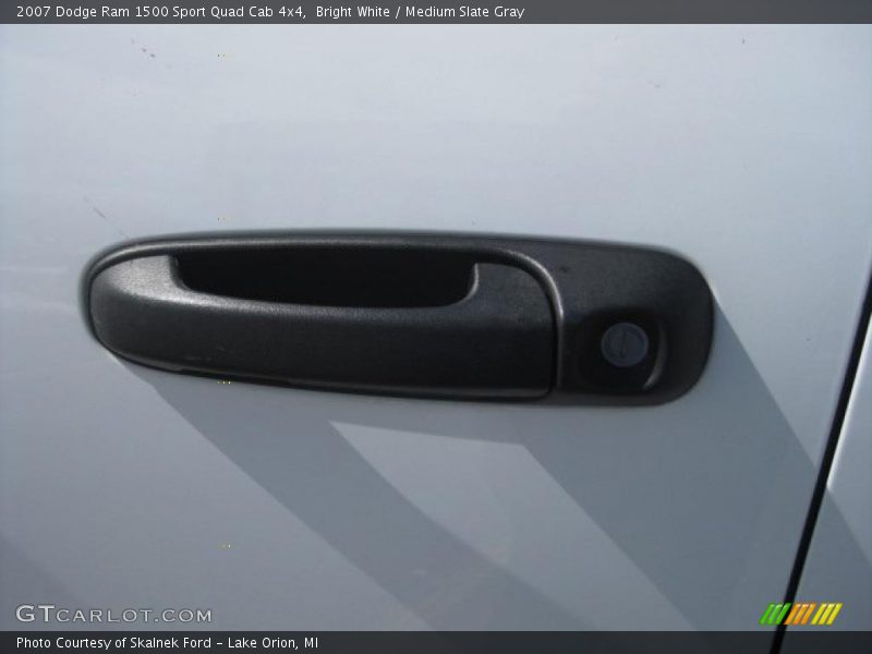 Bright White / Medium Slate Gray 2007 Dodge Ram 1500 Sport Quad Cab 4x4