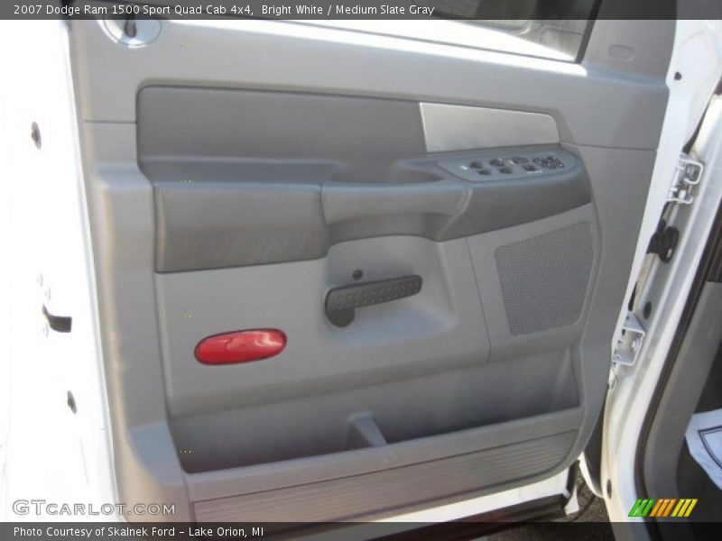 Bright White / Medium Slate Gray 2007 Dodge Ram 1500 Sport Quad Cab 4x4