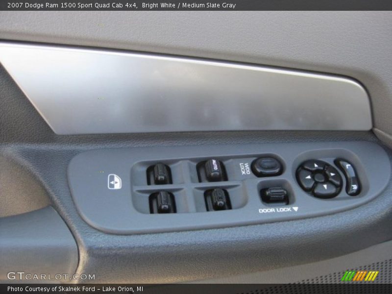 Bright White / Medium Slate Gray 2007 Dodge Ram 1500 Sport Quad Cab 4x4