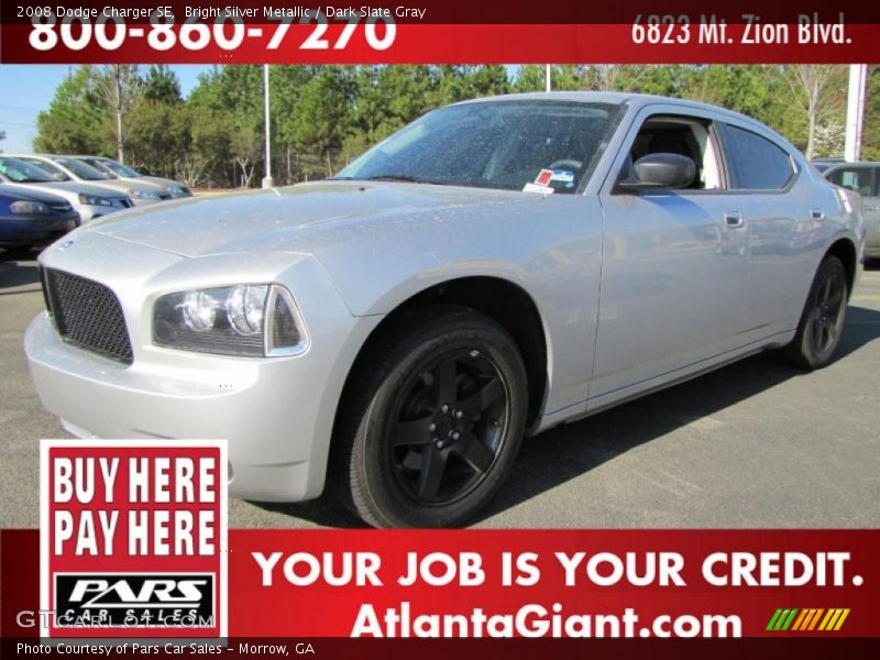 Bright Silver Metallic / Dark Slate Gray 2008 Dodge Charger SE