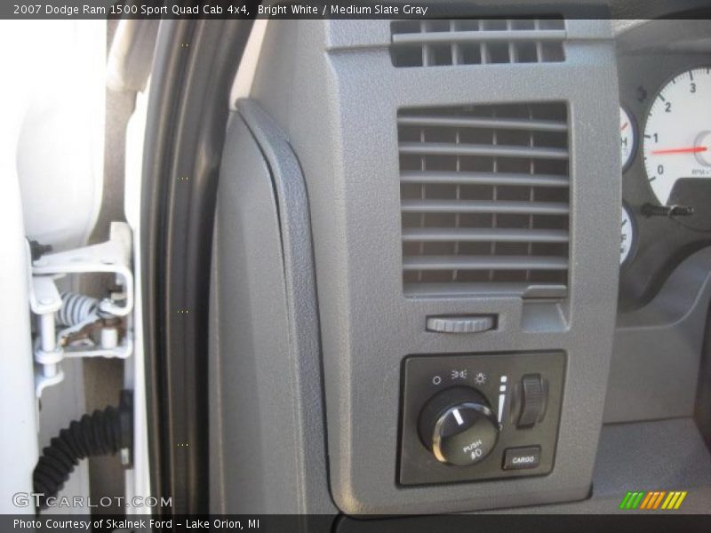 Bright White / Medium Slate Gray 2007 Dodge Ram 1500 Sport Quad Cab 4x4