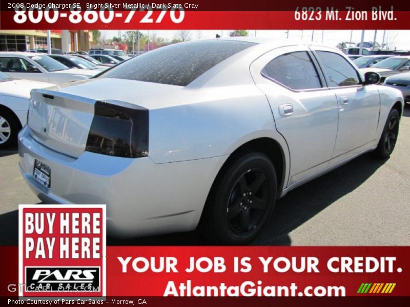 Bright Silver Metallic / Dark Slate Gray 2008 Dodge Charger SE