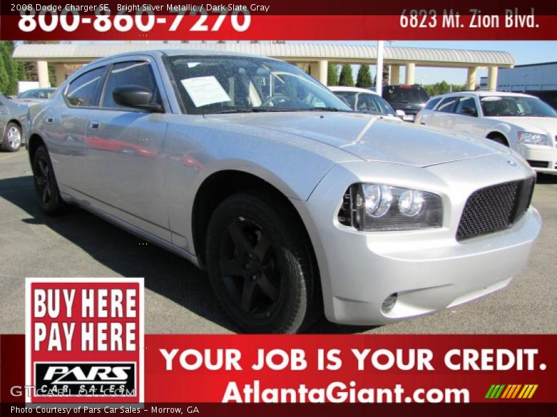 Bright Silver Metallic / Dark Slate Gray 2008 Dodge Charger SE