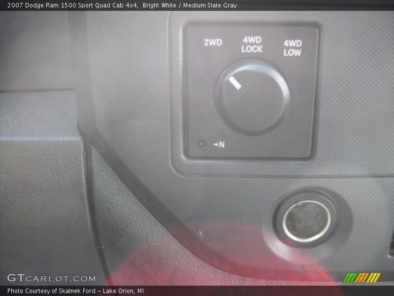 Bright White / Medium Slate Gray 2007 Dodge Ram 1500 Sport Quad Cab 4x4