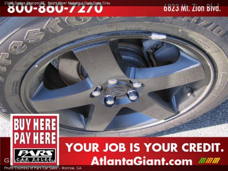 Bright Silver Metallic / Dark Slate Gray 2008 Dodge Charger SE