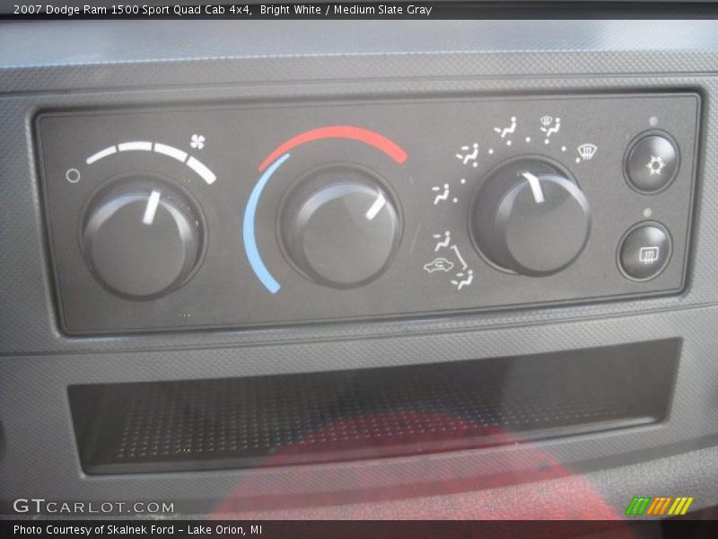 Bright White / Medium Slate Gray 2007 Dodge Ram 1500 Sport Quad Cab 4x4
