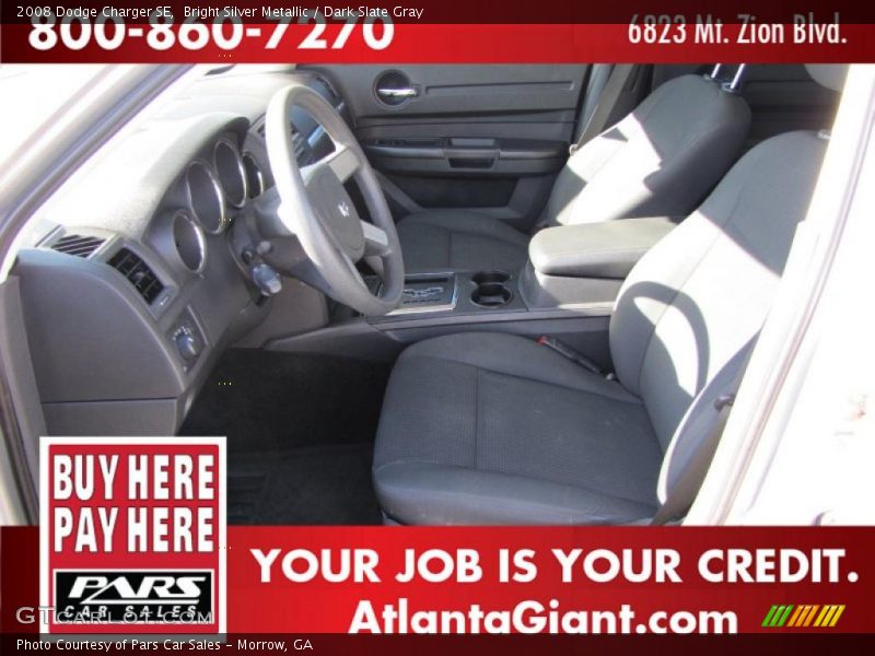 Bright Silver Metallic / Dark Slate Gray 2008 Dodge Charger SE