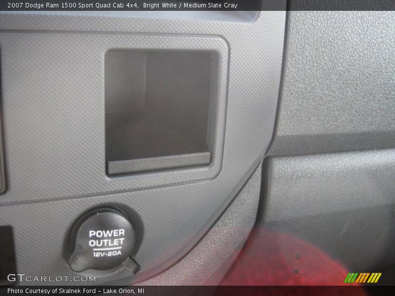 Bright White / Medium Slate Gray 2007 Dodge Ram 1500 Sport Quad Cab 4x4