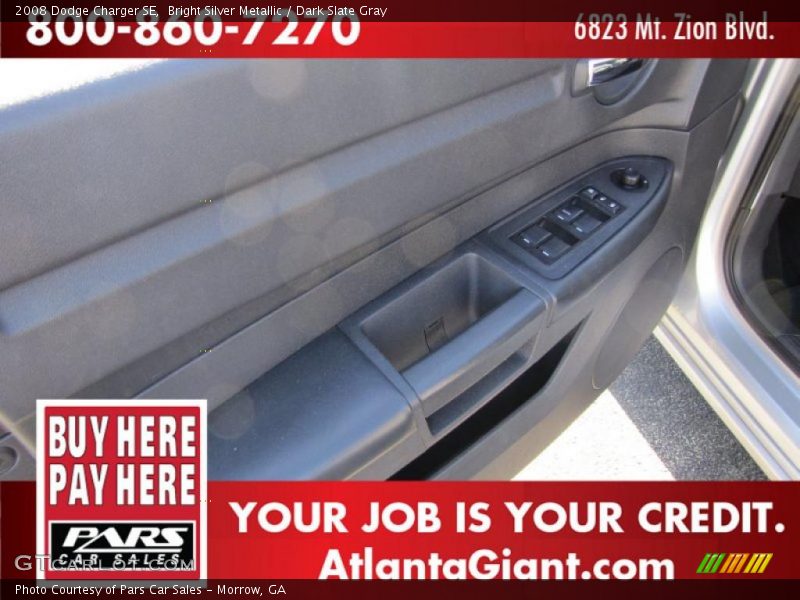 Bright Silver Metallic / Dark Slate Gray 2008 Dodge Charger SE
