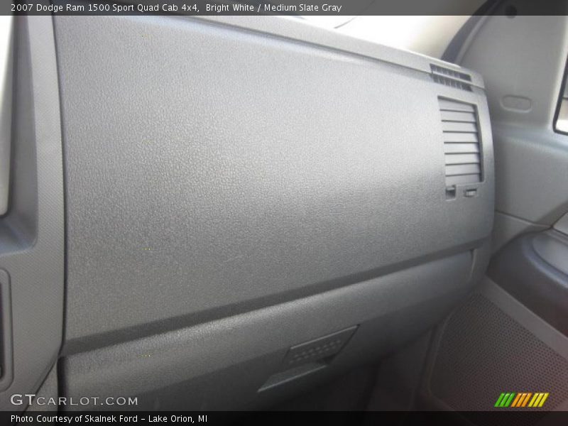 Bright White / Medium Slate Gray 2007 Dodge Ram 1500 Sport Quad Cab 4x4