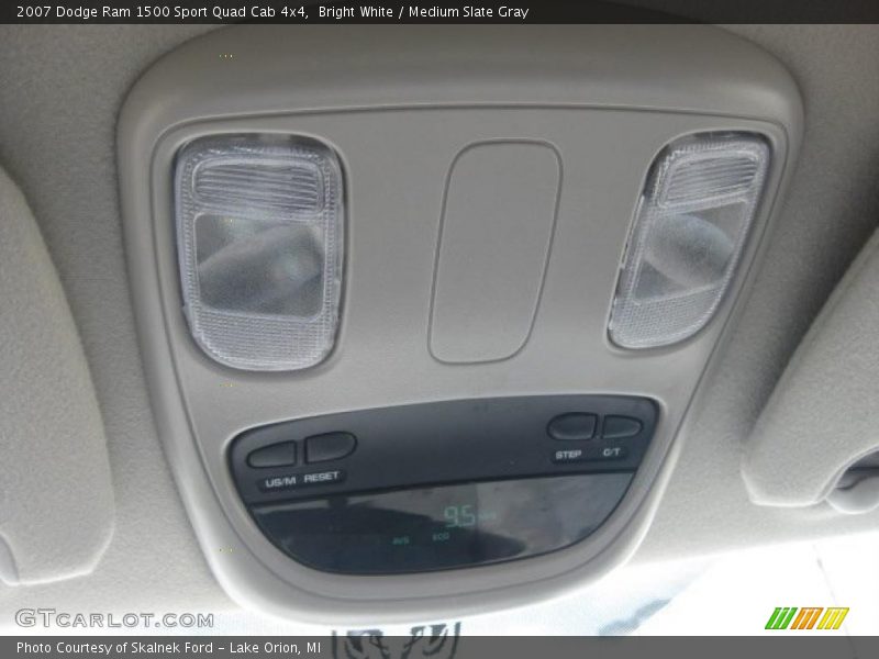Bright White / Medium Slate Gray 2007 Dodge Ram 1500 Sport Quad Cab 4x4