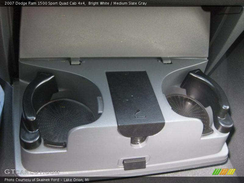 Bright White / Medium Slate Gray 2007 Dodge Ram 1500 Sport Quad Cab 4x4