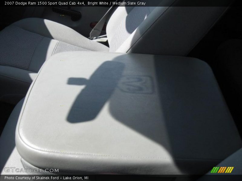 Bright White / Medium Slate Gray 2007 Dodge Ram 1500 Sport Quad Cab 4x4