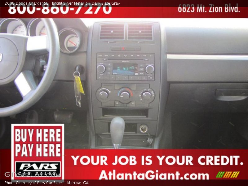 Bright Silver Metallic / Dark Slate Gray 2008 Dodge Charger SE