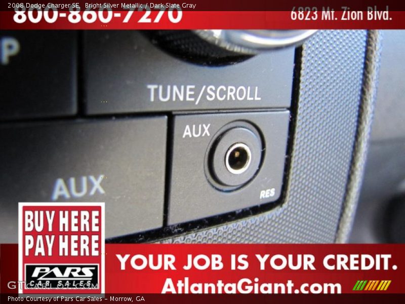 Bright Silver Metallic / Dark Slate Gray 2008 Dodge Charger SE