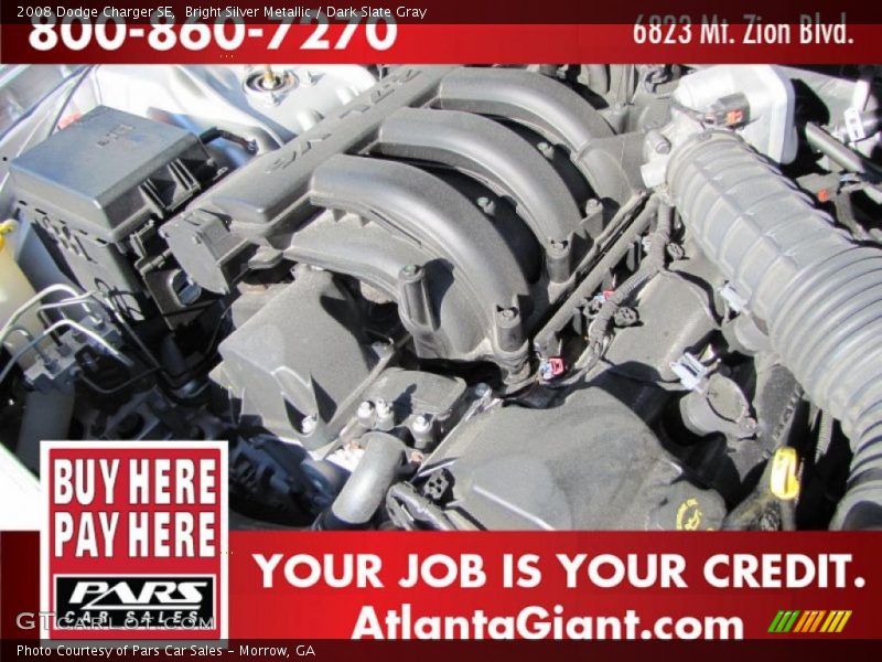 Bright Silver Metallic / Dark Slate Gray 2008 Dodge Charger SE
