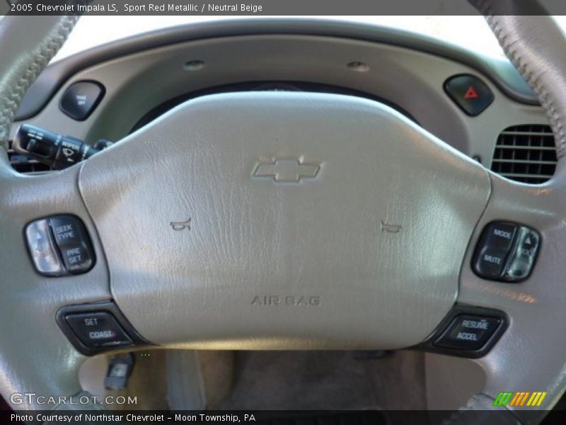 Sport Red Metallic / Neutral Beige 2005 Chevrolet Impala LS