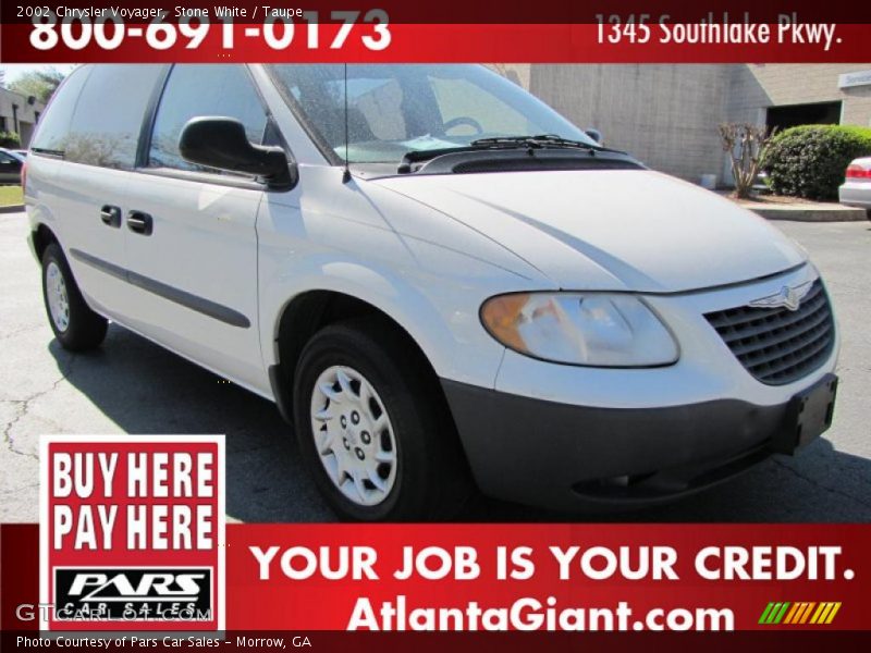 Stone White / Taupe 2002 Chrysler Voyager
