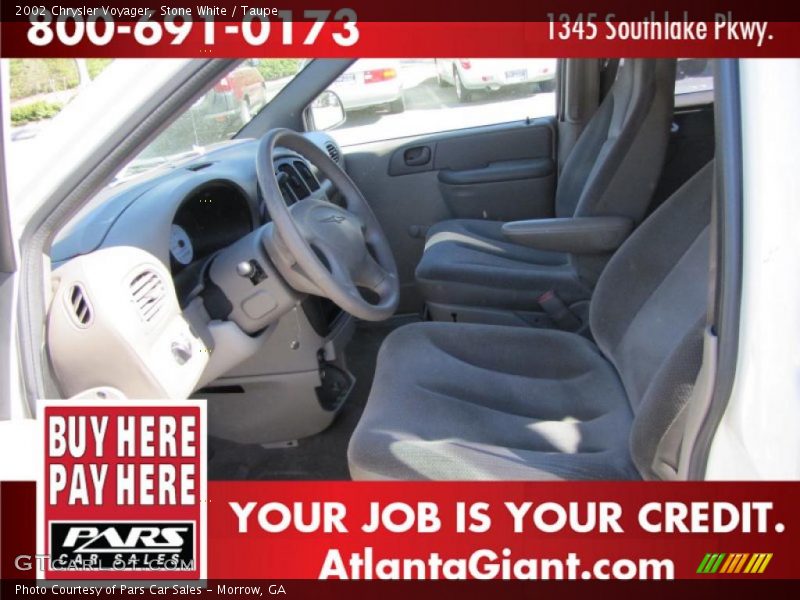 Stone White / Taupe 2002 Chrysler Voyager