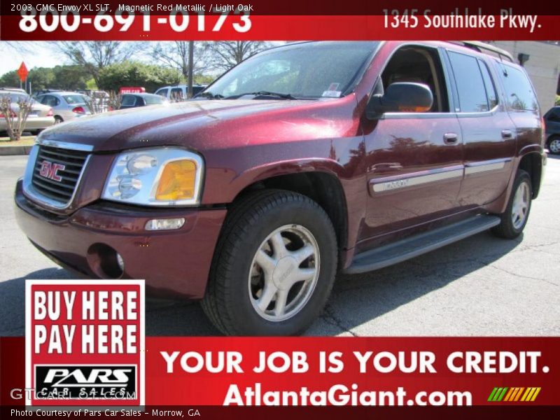 Magnetic Red Metallic / Light Oak 2003 GMC Envoy XL SLT