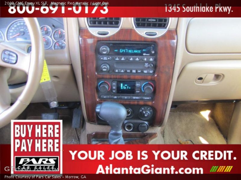 Magnetic Red Metallic / Light Oak 2003 GMC Envoy XL SLT