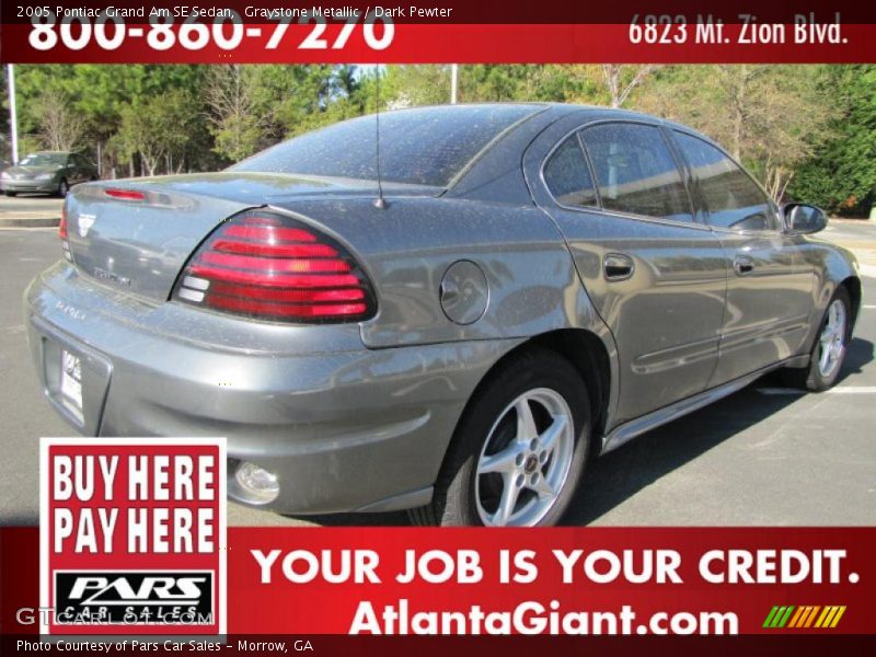 Graystone Metallic / Dark Pewter 2005 Pontiac Grand Am SE Sedan