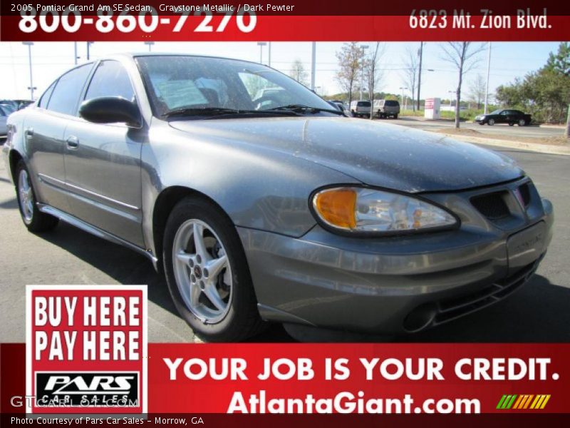 Graystone Metallic / Dark Pewter 2005 Pontiac Grand Am SE Sedan