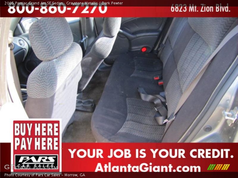 Graystone Metallic / Dark Pewter 2005 Pontiac Grand Am SE Sedan
